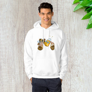 Honingbij met manden Leuke Drukke Bijen Illustrati Hoodie
