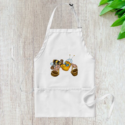 Honingbij met manden Leuke Drukke Bijen Illustrati Standaard Schort