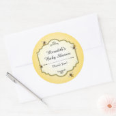 Honingbij Moeder tot Bijen Baby shower Bedankt Ronde Sticker (Envelop)