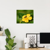 Honingbij op bloem, Spreuken 16:24 Poster (Thuiskantoor)
