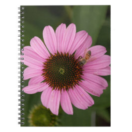 Honingbij op Echinacea Notitieboek