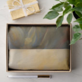 Honingbij op een Peach Pink Flower Decoupage Tissuepapier (Geschenk)