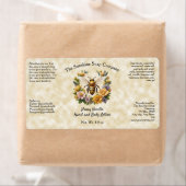 Honingbij op faux perkament papier cosmetica label (Insitu)