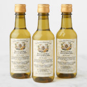 Honingbij op faux perkament papier cosmetica label wijn etiket (Flessen)