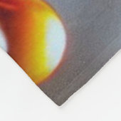 Honingbij op honingraat met druipende gouden honin fleece deken (Hoek)