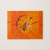 honingbij op oranje bloempuzzel legpuzzel (Horizontaal)