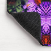 Honingbij op Paarse asterbloem Abstract Muismat (Hoek)