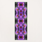 Honingbij op Paarse asterbloem Abstract Yogamat (Voorkant)