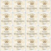 Honingbij op perkament Lip Balm Tube Label (Voorkant)