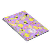 Honingbij Paars Notitieboek (Rechterzijde)