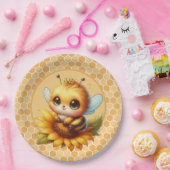 Honingbij Papieren Bordje (Feest)
