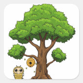 Honingbij partij voor Sticker (Voorkant)