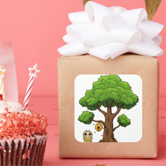 Honingbij partij voor Sticker (Feest)