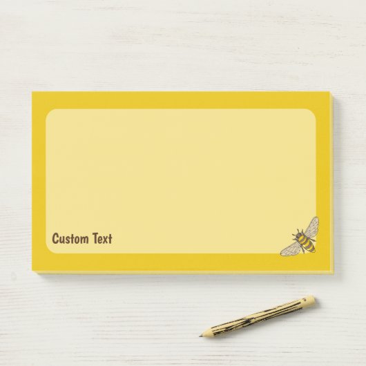 Honingbij Post-it® Notes (Op bureau)