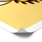 Honingbij Print voor Klasdecoratie & Kinderkamer (Hoek)