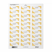 Honingbij Retouradreslabel Etiket (Full Sheet)