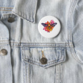 Honingbij Ronde Button 5,7 Cm (In situ)