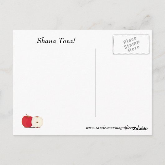 Honingbij Rosh HaShana Briefkaart (Achterkant)