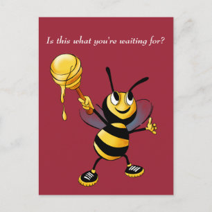 Honingbij Rosh HaShana Briefkaart
