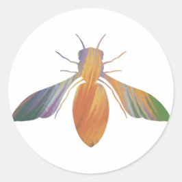 Honingbij Sticker in acrylstijl