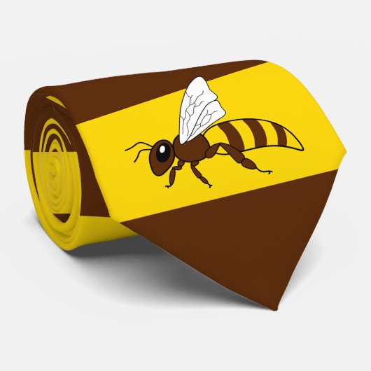 Honingbij Stripes Stropdas (Opgerold)