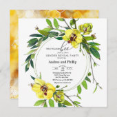 honingbij | Suikerbij | Orchidee Gender Reveal Kaart (Voorkant / Achterkant)