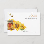 Honingbij Vrijgezellenfeest Advies voor de bruid K Kaart (Voorkant)