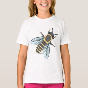 Honingbij (wit) - Meisjes Basic T-Shirt