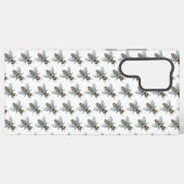 Honingbij (wit) - Samsung (S22 Ultra) Hoesje Samsung Galaxy Hoesje (Achterkant horizontaal)