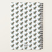 Honingbij (wit) - Spiraal Notebook Notitieboek (Achterkant)