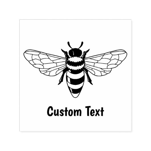 Honingbij Zelfinktende Stempel (Design)