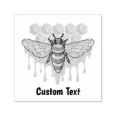 Honingbij Zelfinktstempel Zelfinktende Stempel (Design)