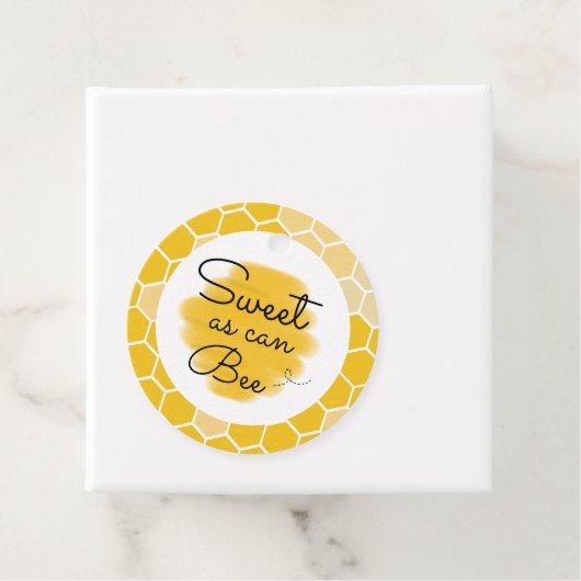 Honingbij zoet als kan Baby shower Bedankjes Labels (In situ)