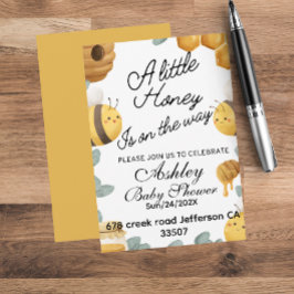 Honingbij Zomer Baby Shower Thema's  Kaart