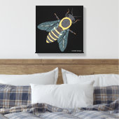 Honingbij (zwart) - Canvas (Insitu (Slaapkamer))