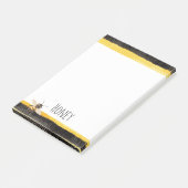Honingbij zwart goud geel post-it® notes (Schuin)