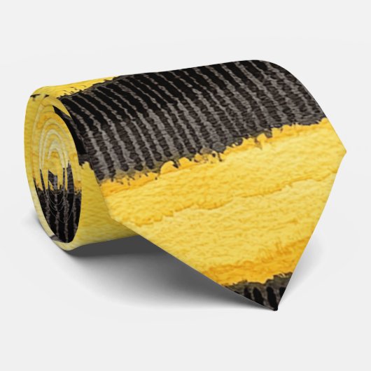 Honingbij zwart goud geel stropdas (Opgerold)