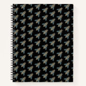 Honingbij (zwart) - Spiraal Notebook Notitieboek (Voorkant)