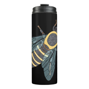 Honingbij (zwart) - Tumbler Thermosbeker