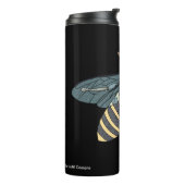 Honingbij (zwart) - Tumbler Thermosbeker (Gedraaid links)