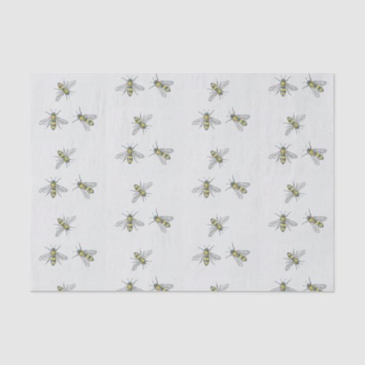 Honingbij zwerm bijenhouder cadeau tissuepapier (Voorkant)