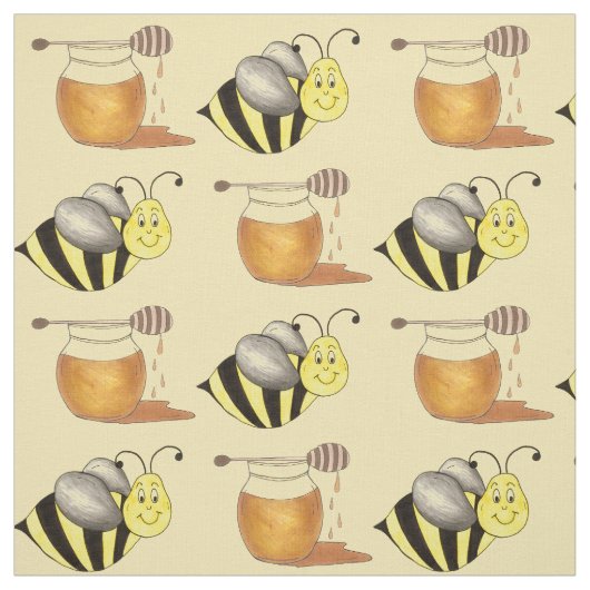 Honingbije Bumblebee honingbijen Stof (Swatch)