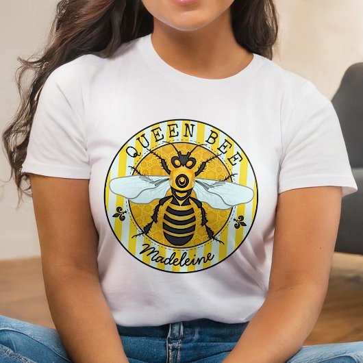 Honingbije Bumblebee Queen Bee Honey | Gepersonali T-shirt