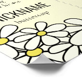 Honingbijen1Birthday Milestone Poster (Hoek)