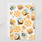 Honingbijen 1e uitnodiging van de Birthday Party (Achterkant)