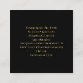 Honingbijen Appiary Honey Producten Vierkante Visitekaartje (Achterkant)