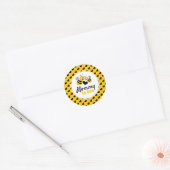 Honingbijen, Baby shower Ronde Sticker (Envelop)