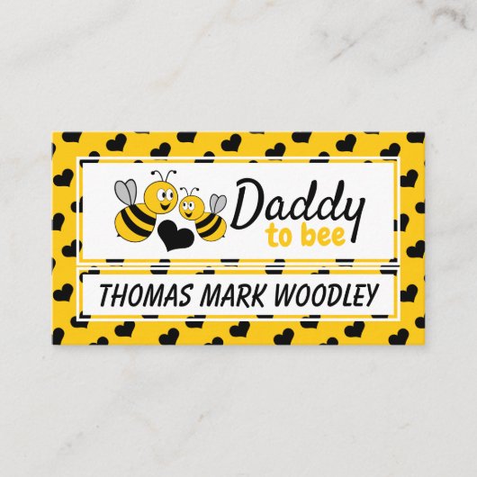 Honingbijen, Baby shower Ticket Invitation Informatiekaartje (Voorkant)