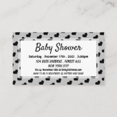 Honingbijen, Baby shower Ticket Invitation Informatiekaartje (Achterkant)