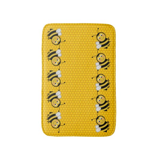 Honingbijen Badmat (Voorkant Verticaal)